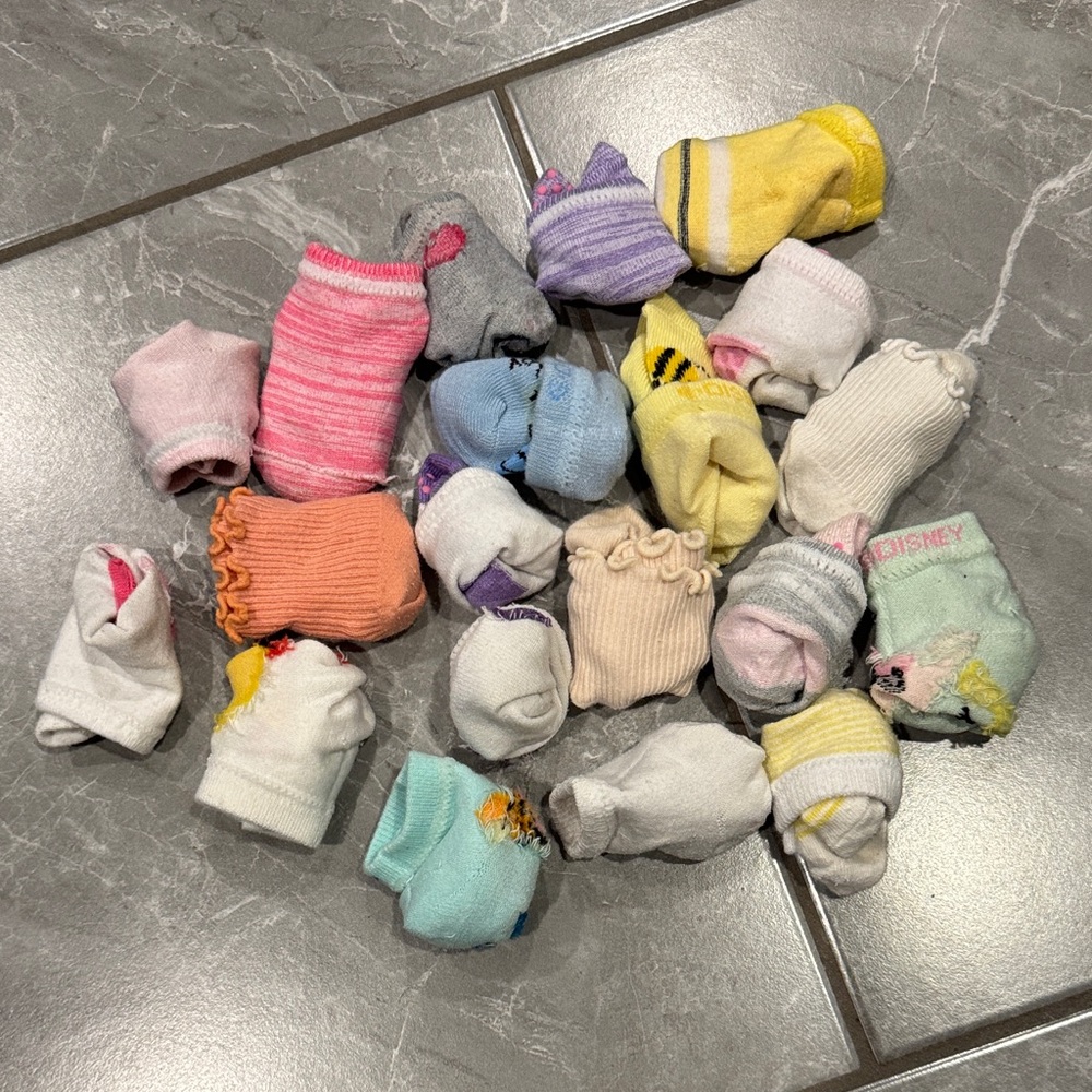20 Pairs of Colorful Baby Girl Socks